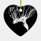 Black White Pop Art Basketball Keramisch Ornament (Voorkant)
