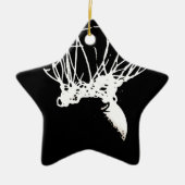 Black White Pop Art Basketball Keramisch Ornament (Voorkant)