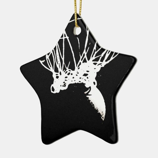 Black White Pop Art Basketball Keramisch Ornament (Links)