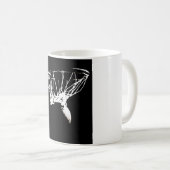 Black White Pop Art Basketball Koffiemok (Voorkant rechts)