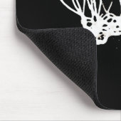 Black White Pop Art Basketball Muismat (Hoek)
