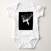 Black White Pop Art Basketball Romper (Voorkant)