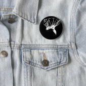 Black White Pop Art Basketball Ronde Button 5,7 Cm (In situ)