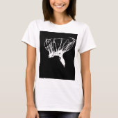 Black White Pop Art Basketball T-shirt (Voorkant)