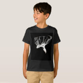 Black White Pop Art Basketball T-shirt (Voorkant volledig)