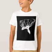 Black White Pop Art Basketball T-shirt (Voorkant)