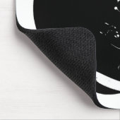 Black White Pop Art Football Helmet Muismat (Hoek)