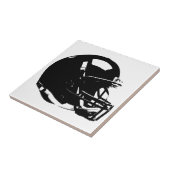 Black White Pop Art Football Helmet Tegeltje (Zijkant)