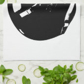 Black White Pop Art Football Helmet Theedoek (Gevouwen)