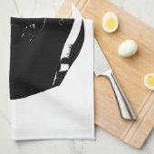 Black White Pop Art Football Helmet Theedoek (Quarter Fold)