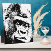 Black White Pop Art Gorilla Fotoplaat (Zijkant)