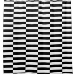 black white pop art grid stripes minimalist douchegordijn