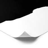 Black White Pop Art Leadership Wolf Howling Poster (Hoek)