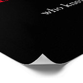 Black White Pop Art Leadership Wolf Poster (Hoek)