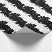 Black White Pop Art New York City Cadeaupapier (Hoek)