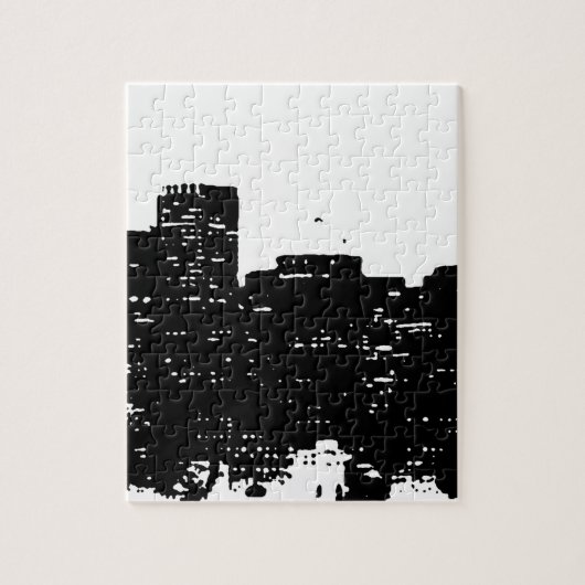 Black White Pop Art New York City Legpuzzel (Verticaal)