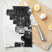 Black White Pop Art New York City Theedoek (Quarter Fold)