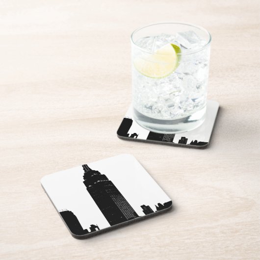 Black & White Pop Art New York Drankjes Onderzetter (Rechterzijde)