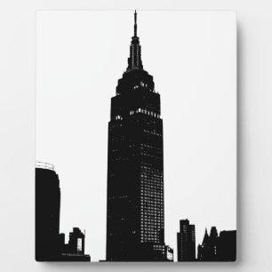 Black & White Pop Art New York Fotoplaat