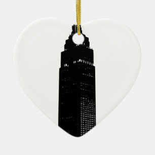 Black & White Pop Art New York Keramisch Ornament