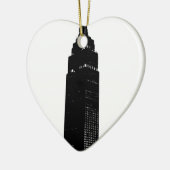 Black & White Pop Art New York Keramisch Ornament (Links)