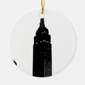 Black & White Pop Art New York Keramisch Ornament (Voorkant)