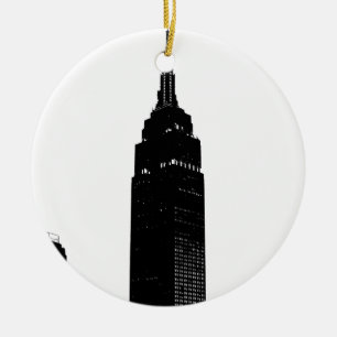 Black & White Pop Art New York Keramisch Ornament