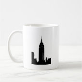 Black & White Pop Art New York Koffiemok (Links)