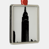 Black & White Pop Art New York Metalen Ornament (Rechts)
