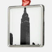 Black & White Pop Art New York Metalen Ornament (Links)