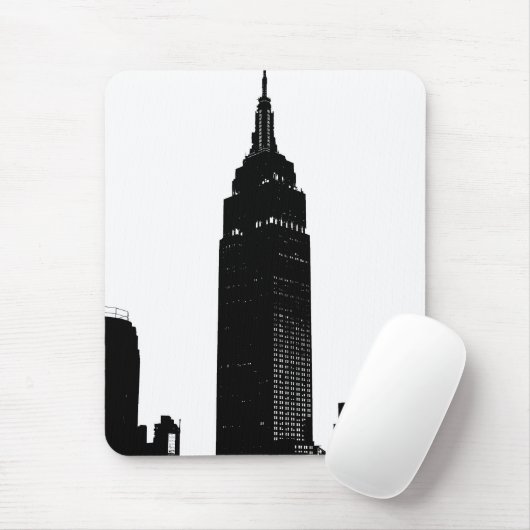Black & White Pop Art New York Muismat (Met muis)