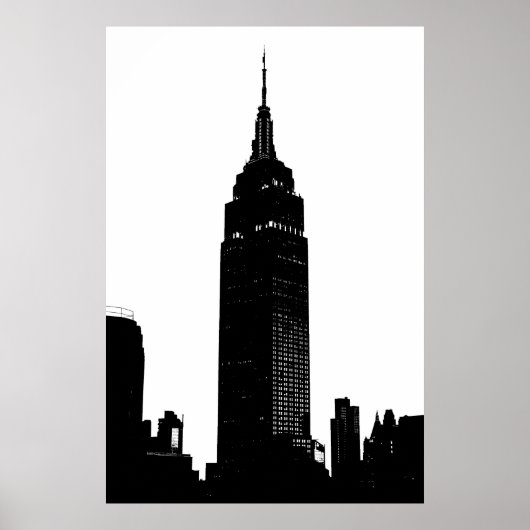 Black & White Pop Art New York Poster (Voorkant)