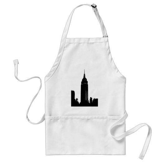 Black & White Pop Art New York Standaard Schort (Voorkant)