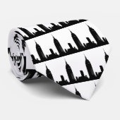 Black & White Pop Art New York Stropdas (Opgerold)