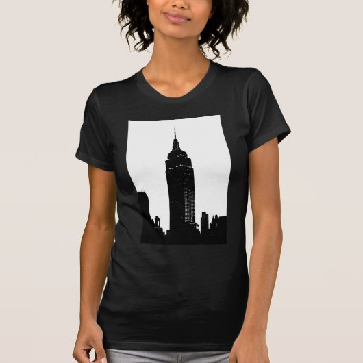 Black & White Pop Art New York T-shirt (Voorkant)