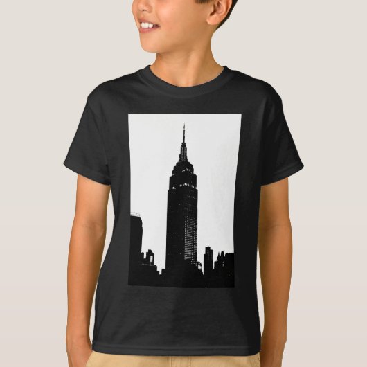 Black & White Pop Art New York T-shirt (Voorkant)