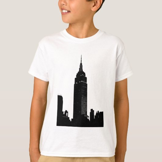 Black & White Pop Art New York T-shirt (Voorkant)