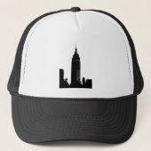 Black & White Pop Art New York Trucker Pet (Voorkant)