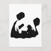 Black White Pop Art Panda Briefkaart (Voorkant)