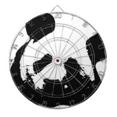 Black White Pop Art Panda Dartbord (Voorkant)