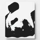Black White Pop Art Panda Fotoplaat (Voorkant)