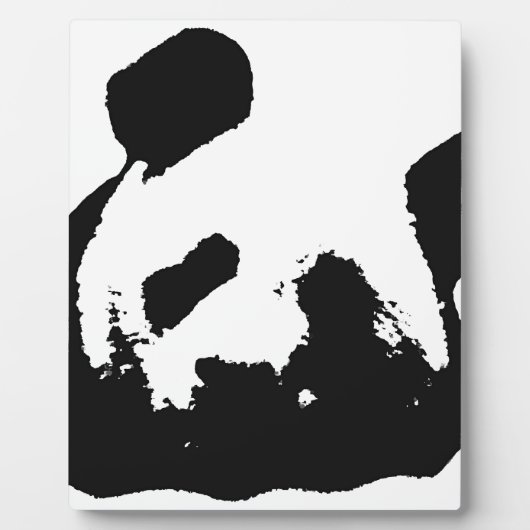 Black White Pop Art Panda Fotoplaat (Voorkant)