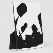 Black White Pop Art Panda Fotoplaat (Zijkant)