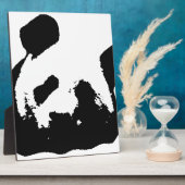 Black White Pop Art Panda Fotoplaat (Zijkant)