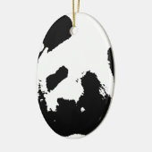 Black White Pop Art Panda Keramisch Ornament (Links)