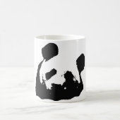 Black White Pop Art Panda Koffiemok (Center)