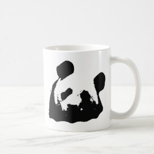 Black White Pop Art Panda Koffiemok