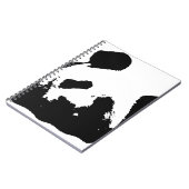 Black White Pop Art Panda Notitieboek (Linkerzijde)
