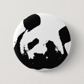 Black White Pop Art Panda Ronde Button 5,7 Cm (Voorkant)