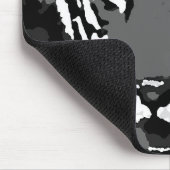 Black White Pop Art Tiger Muismat (Hoek)